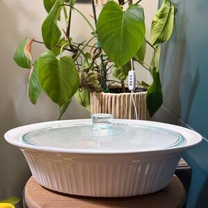 Corningware French White Casserole Dish with Glass Lid